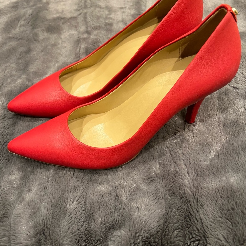 Michael Kors Red Pointed-Toe Heels